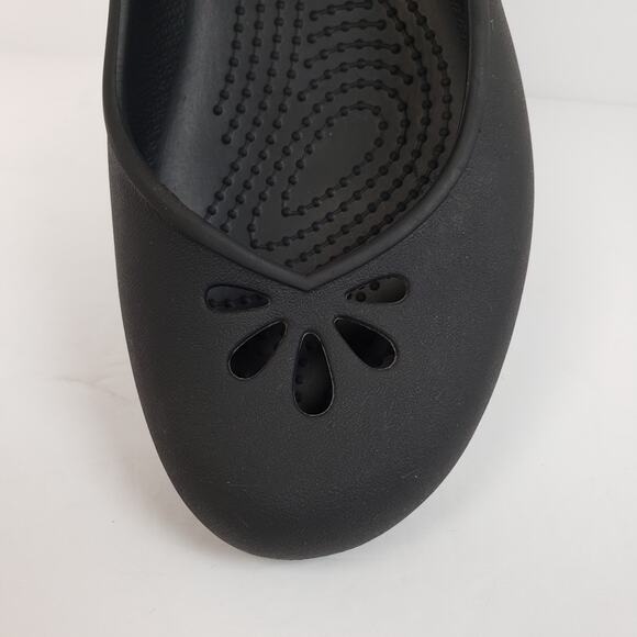 Crocs Taylor Slingback Womens Size 8 Black Slip On Comfort Ballet Flats Shoes - Picture 8 of 10